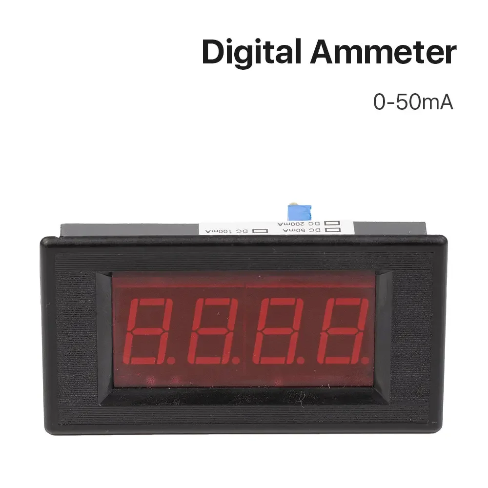 USGO 0-50mA LED Digital Ammeter DC Analog Panel Meter Current Gauge for CO2 Laser Tube Power Supply Cutting Engraving