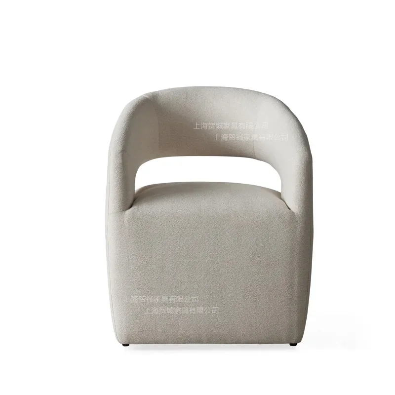 Nordisch, leichter Luxus, speziell geformt, Designer, Stoff, Sofastuhl, einfache Mahlzeit