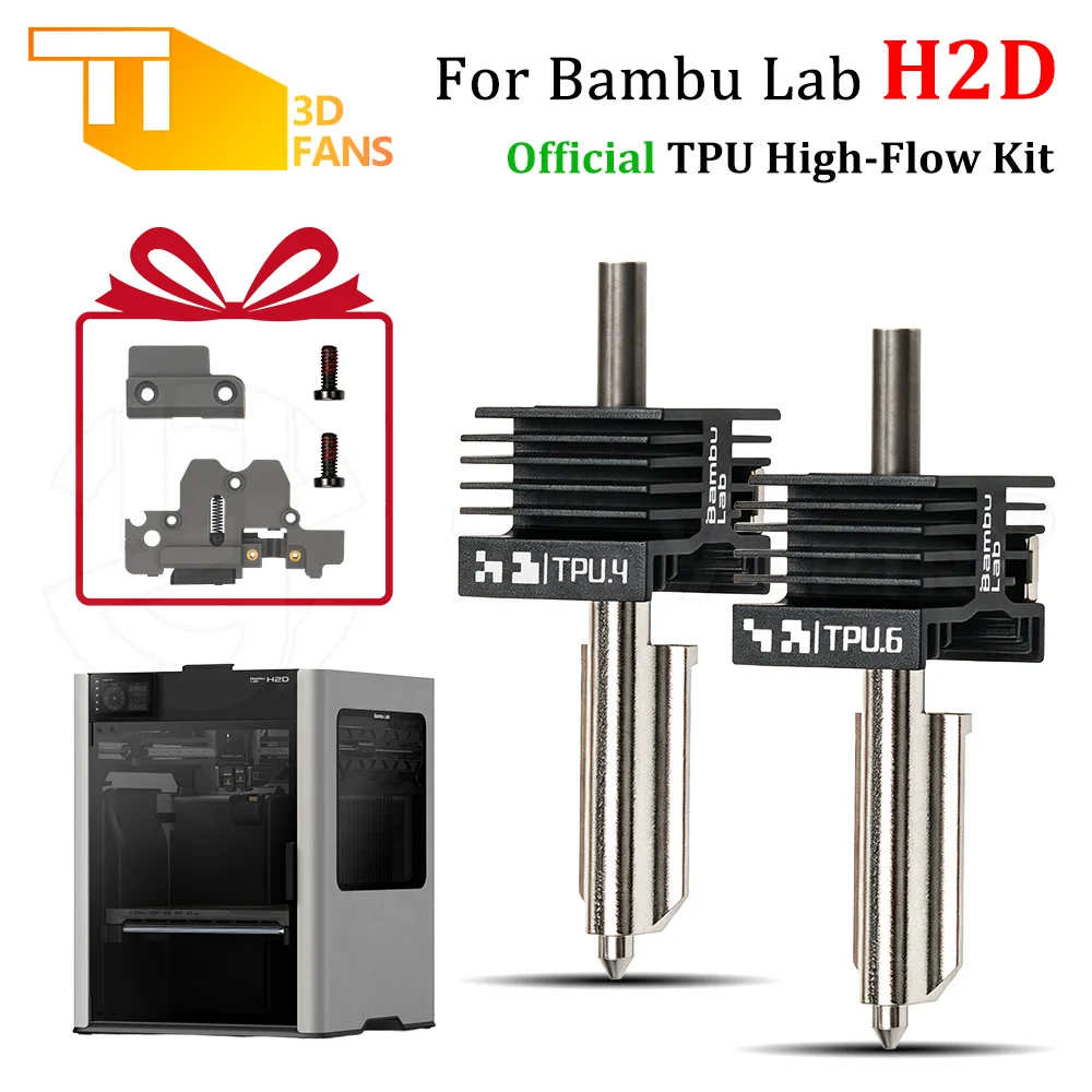 

Original Parts For Bambu Lab H2D TPU High Flow Extruder Kit 1.75mm Filament Feeding Assist Module for 3D Printer Accessories