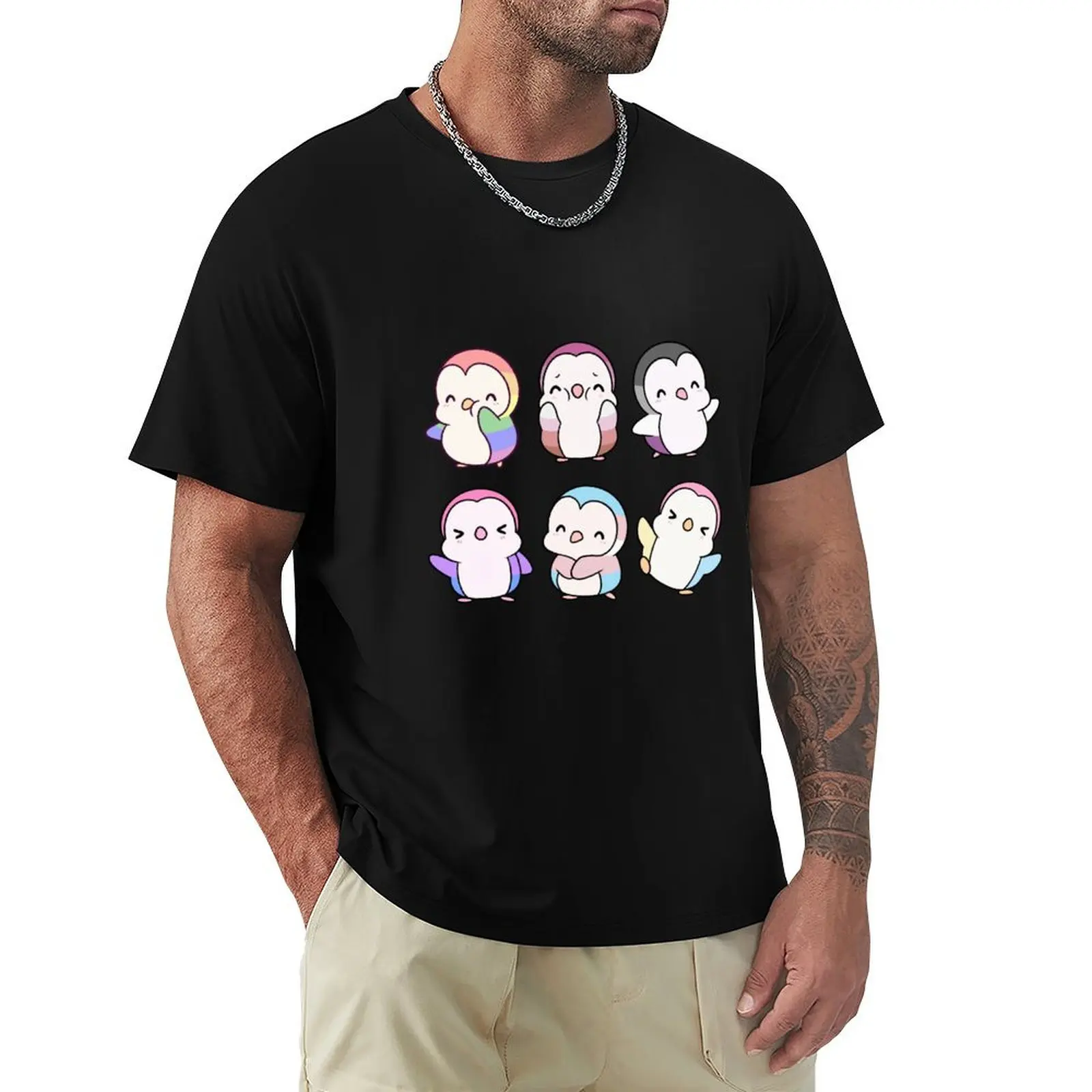 LGBTQ Pride Penguins T-Shirt Quick Dry Travel T-Shirt