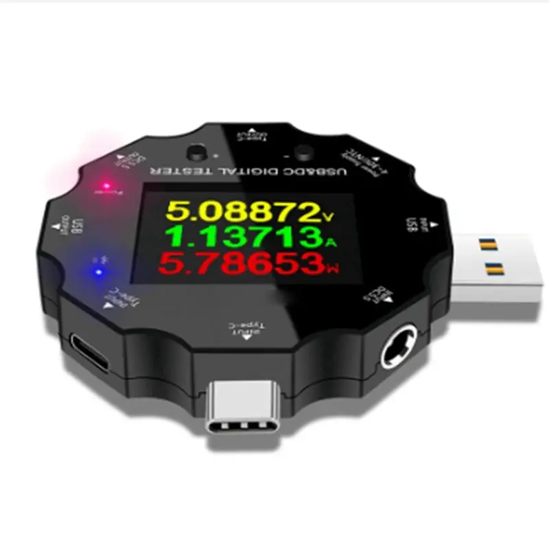 【A17Z】Wifi Tuya Fast Charge Tester Type-C PD Mobile Phone Tester Digital Voltage Ammeter Voltage And Current Tester