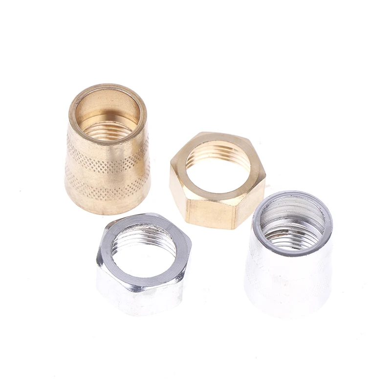 New【1Pc Shower Hose Nut Connector Connection Water Inlet Pipe Interface Nut Nozzle Connector Screw Parts Accessories】