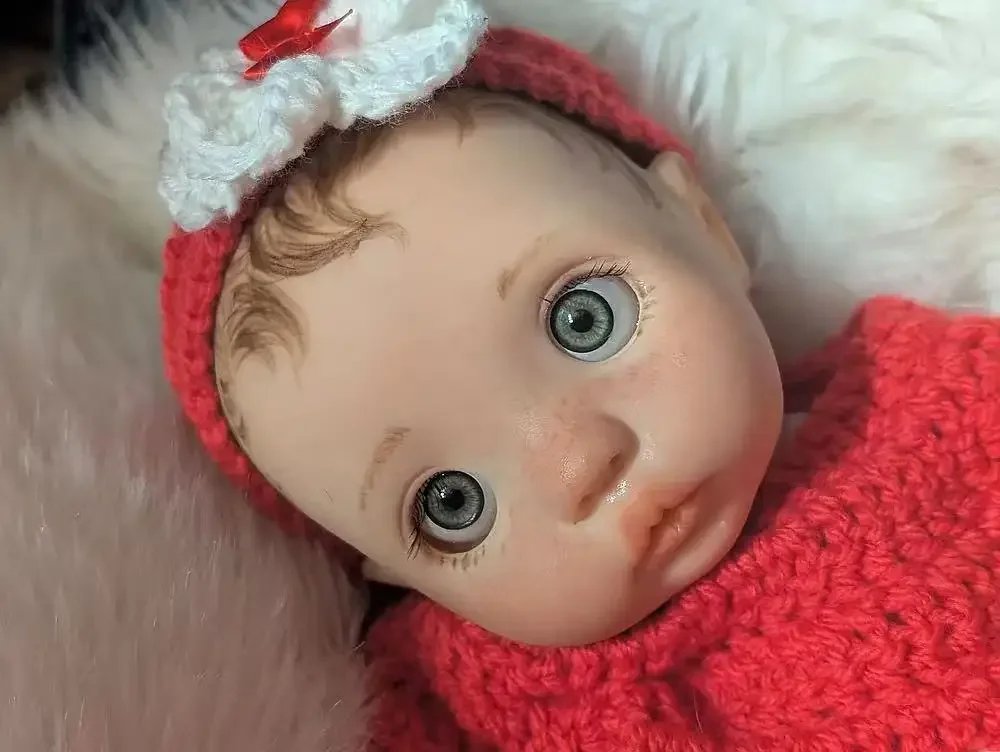 EGO Customized Limited Supply 16inch Reborn Baby Peeka With Hand Painted Hair Already Finished Doll Christmas Gift