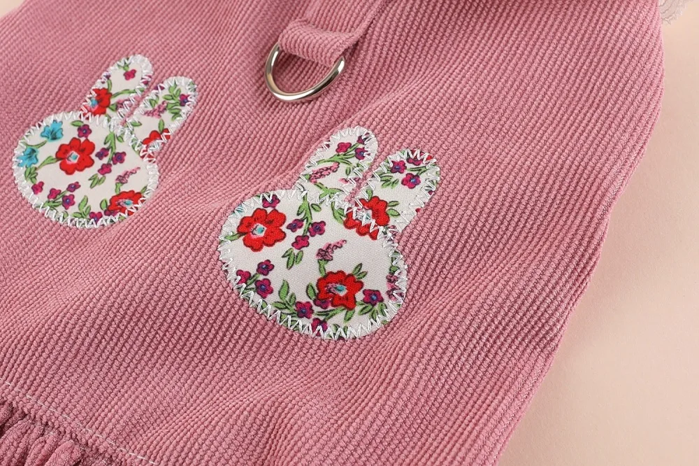Prinzessinnen-Stil Kleidung für kleine Hunde und Katzen, Teddybär, Pomeranian Spezielles Niedliches Brust- und Rückenkleid – Detail 9