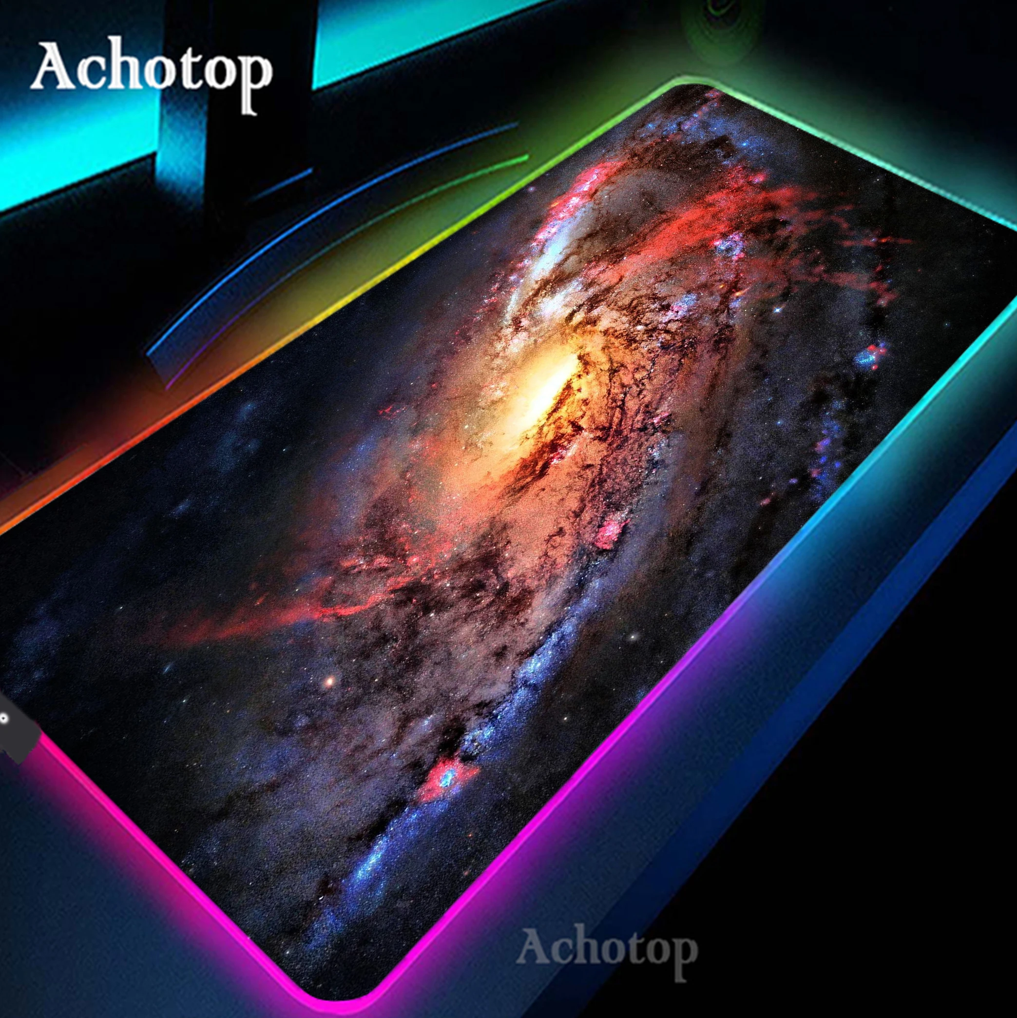 

Space Large RGB Gamer Mousepad 400x900MM Mouse Mat Gaming Mousepads LED Keyboard Mats Luminous Desk Pads Mouse Pad For PC