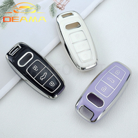Soft TPU Car Smart Key Case Cover For Audi A6 A7 A8 E-tron Q5 Q8 C8 D5 Auto Styling Protection Shell Holder Accessories