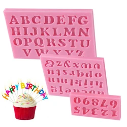 Number Letter Shape Silicone Mold Cake Decoration 3D Food Grade Soap Chocolate Moulds
