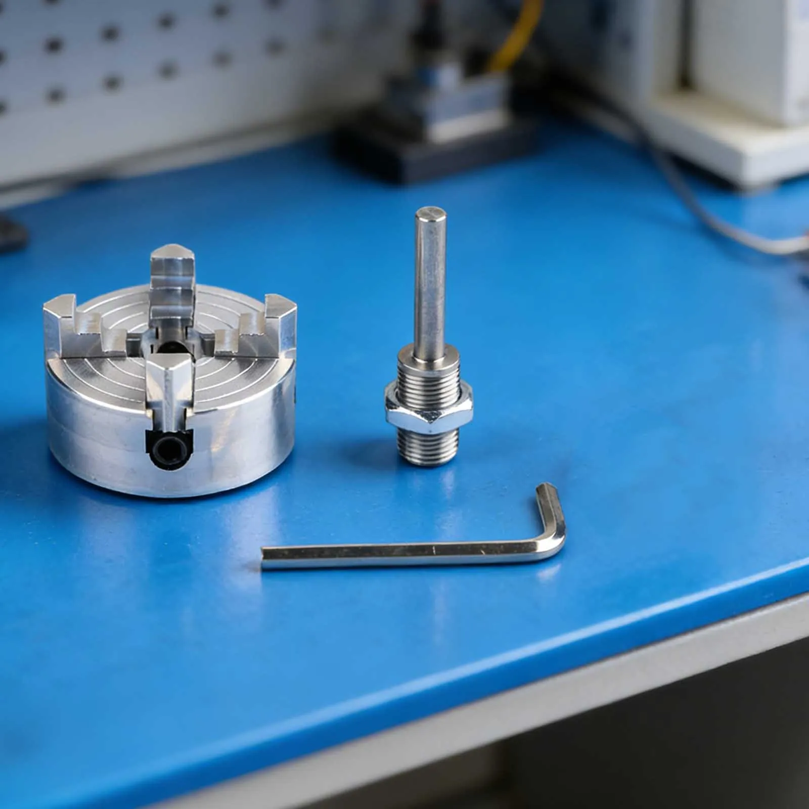 Home Hobby Workshop Four-jaw Chuck Manual Chuck For Metal Lathe Manual Chuck Integrated Spindle Nose X1 Thread Spindle