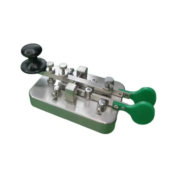 2026 BG1GJP V2.0 Stainless Steel Telegraph CW Morse Key Manual/Automatic Dual Modes CW Key with 3.5mm Interface