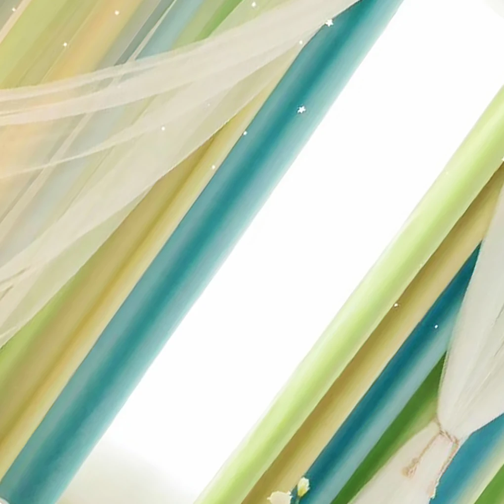Hollow Star Design Double Layer Window Curtain Gauze Light Transmitting Curtain Light Blocking Drape 1x2.5m Hook Type