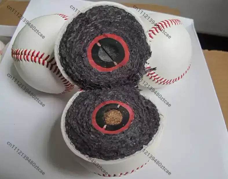 High Quality Hard Type Baseball Softball Wool Core Red Stitch 9 Inch Solid Ball For Primary Secondary School Training Match