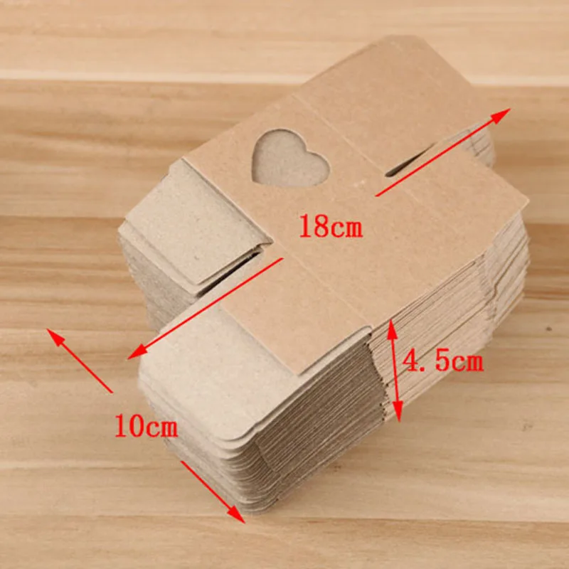 25/50Pcs Kraft Paper Candy Box PVC Transparent Heart Window Favor Gift Box Cute Packaging Bag Birthday Wedding Party Decoration