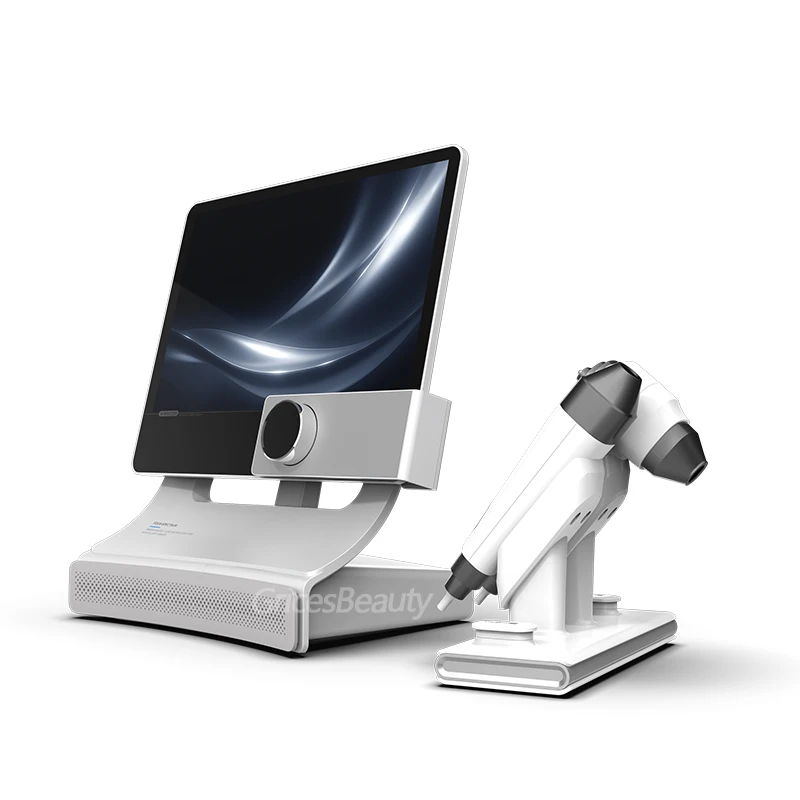 

Новый коммерческий AI-анализатор кожи головы T5 2026 года, 4-спектральный, HD, 200-кратный зум, автоматическая диагностика, мультиязычный, для использования в салонах по всему миру