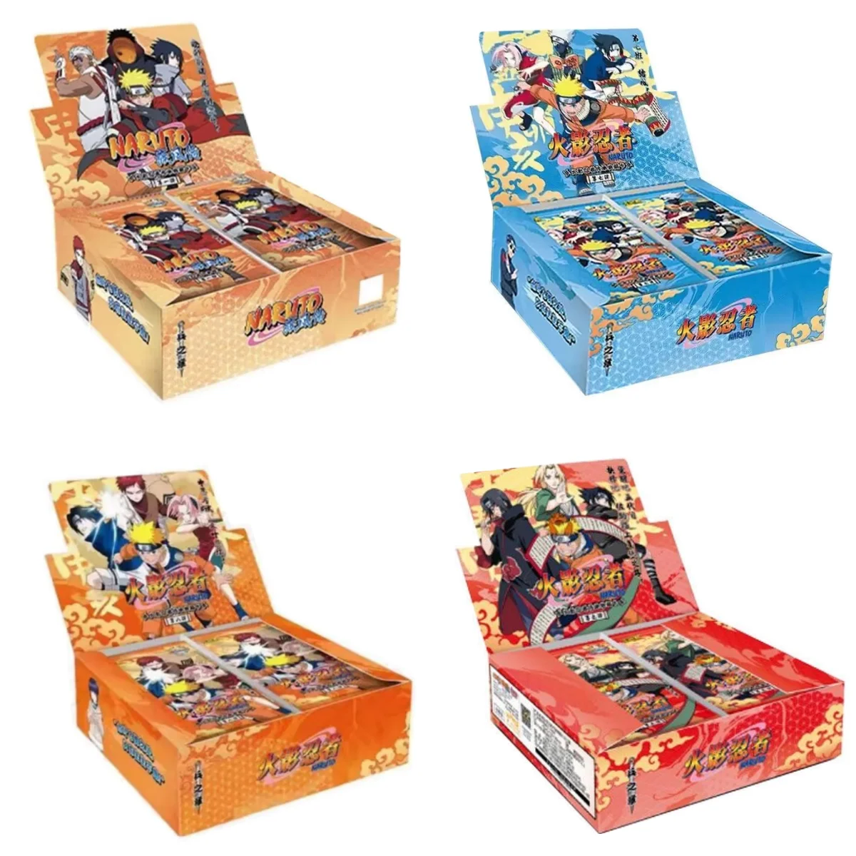 Venta caliente KAYOU Naruto Capítulo 1 Serie 7 Uzumaki Naruto Uchiha Sasuke Colección de cajas completas Tarjetas genuinas