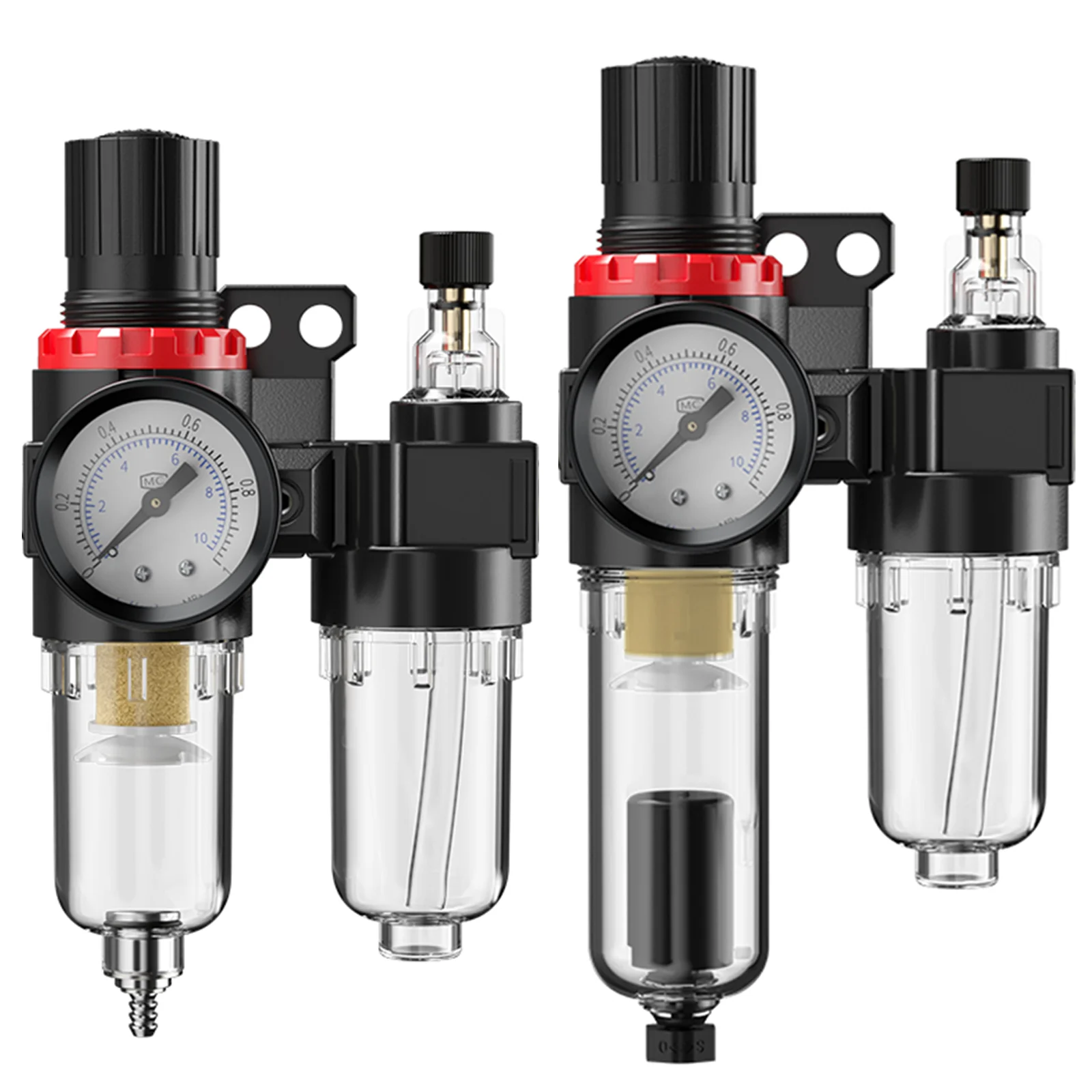 AFC2000 G1/4 Air Compressor Oil Water Separator Air Filter Used To Reduce Pressure Valve Regulator AFR2000 + AL2000