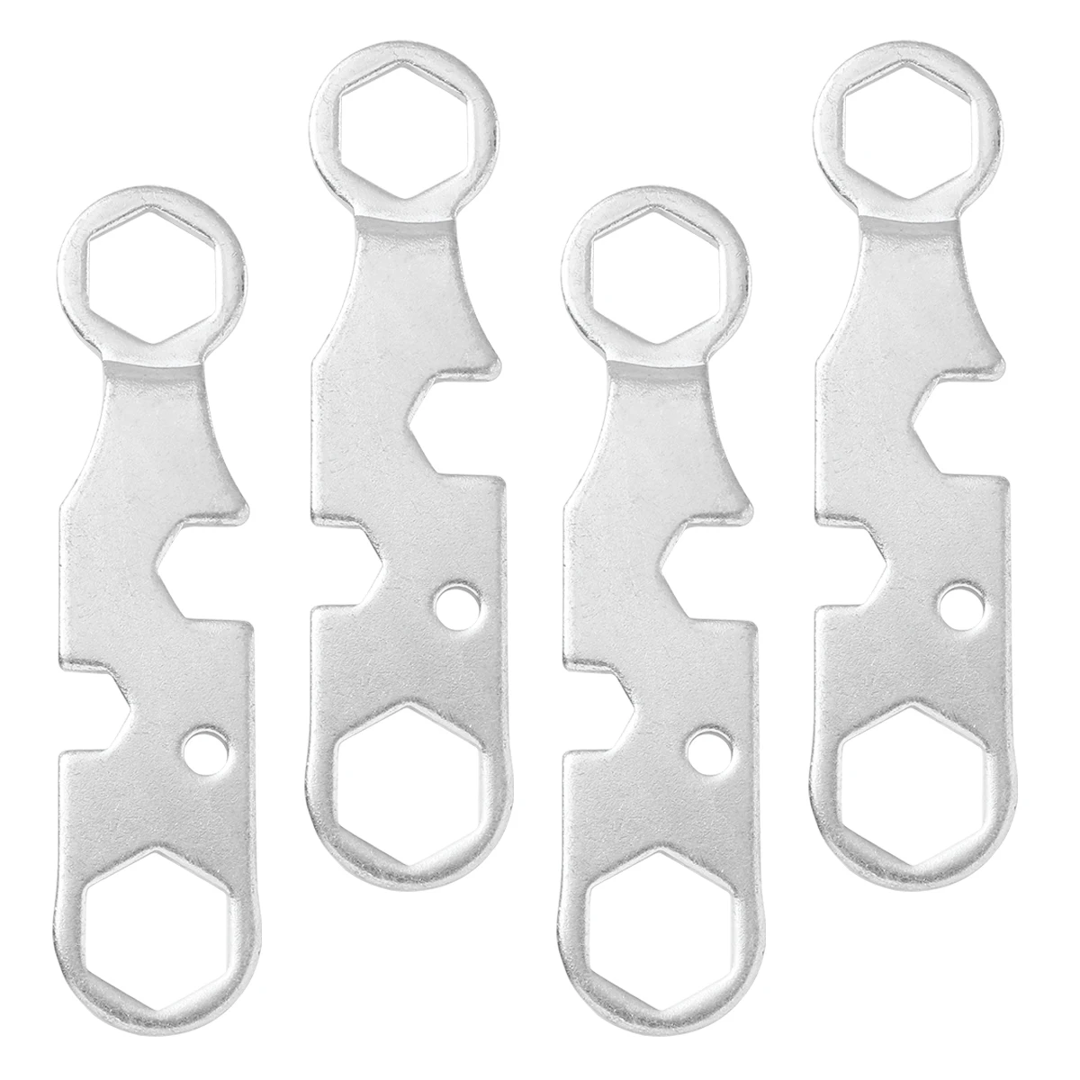 

4 Pcs Metal Skateboard Tool Set Universal Wrench Spanner Repair Adjustable Skate Park Travel for Scooter