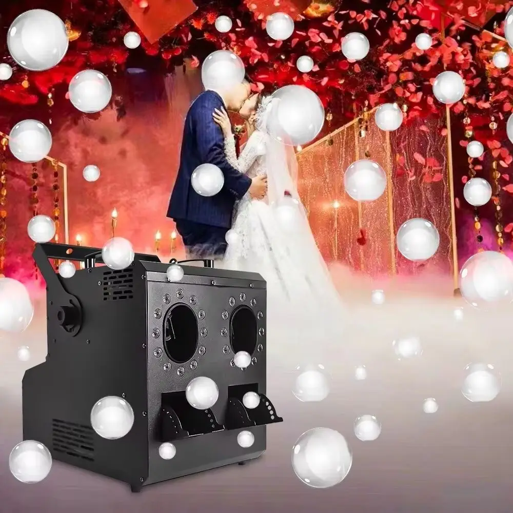 Ocean Trade Factory Store Light Emitting Diode Black Bubble Machine, Smoke Bubble Machine for Weddings