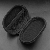 5-10PCS KZ Earphones Oval Storage Bag Wired Headphones PU Zipper Storage Box Portable Hold Case Container for KZ BA10 AS10 ES4