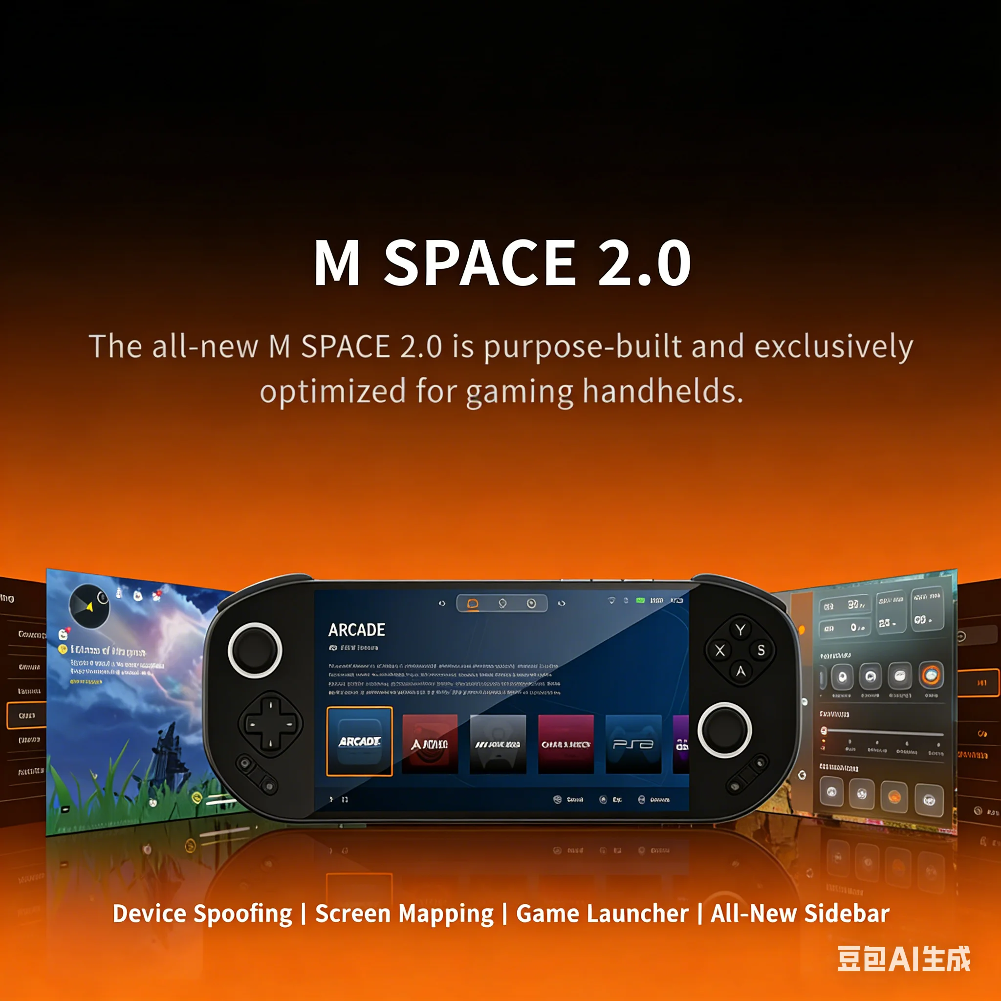 

MANGMI Pocket Max 7" 144Hz OLED Handheld Game Console - Snapdragon 865 8GB RAM 128GB ROM 8000mAh Android Gaming Player with Acti