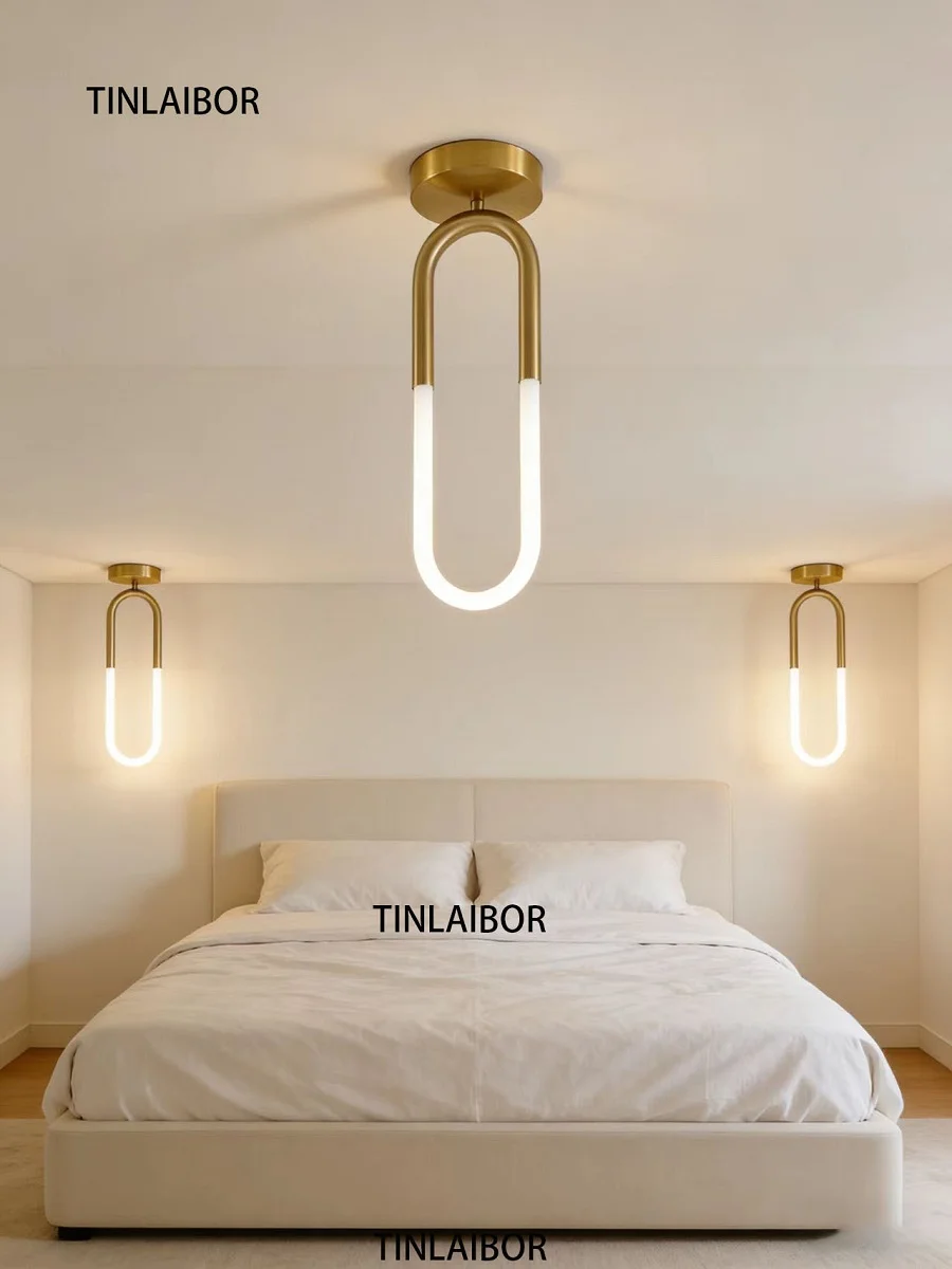 TINLAIBOR Runway shaped ceiling lights are suitable for households, entrances, corridors, hallways, bedroom,bedside, hotel lamp