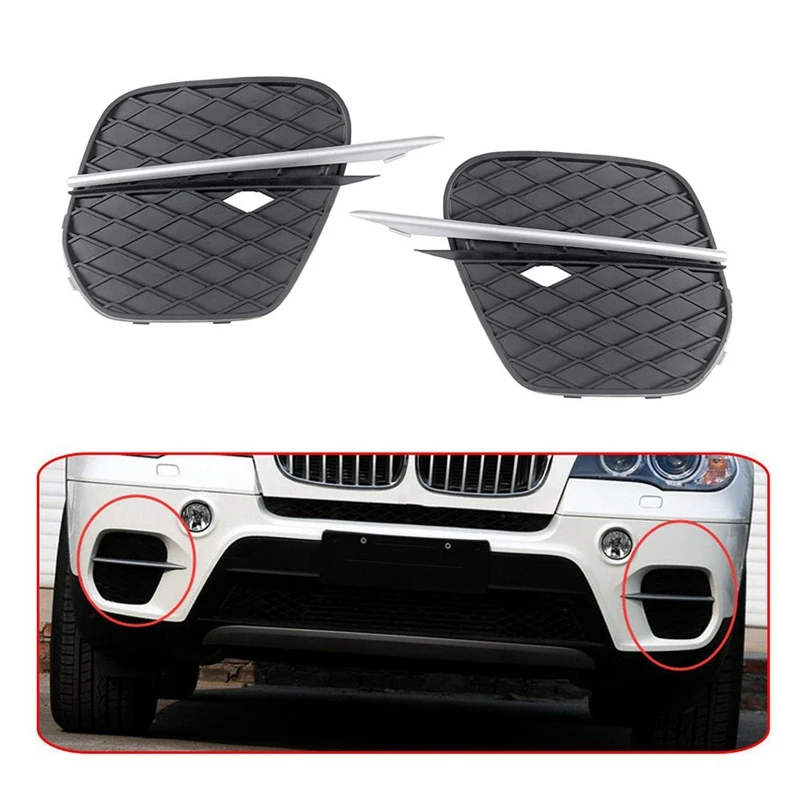 

For -BMW X5 E70 2011-2013 51117222859 51117222860 Front Bumper Grille Cover Grill Trim