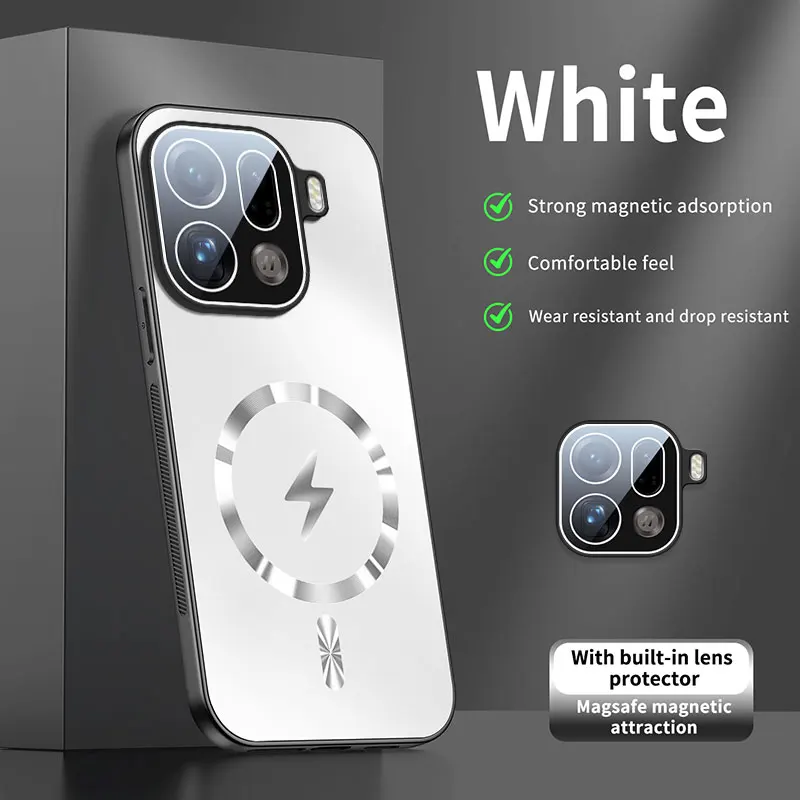 حافظة لامعة لهاتف OPPO Find X9 Pro غطاء حماية لعدسة تبديد الحرارة المغناطيسي لهاتف OPPO Find X8 Ultra X8S + X8 Plus