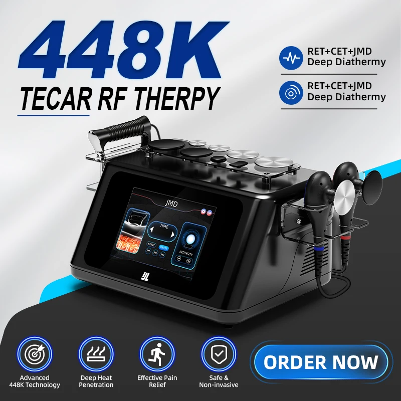 Portable 448KHZ RF Tecar Therapy RET CET Diathermy Body Sliming Machine Pain Relief Skin Tightening INDIBA Deep Care 2026