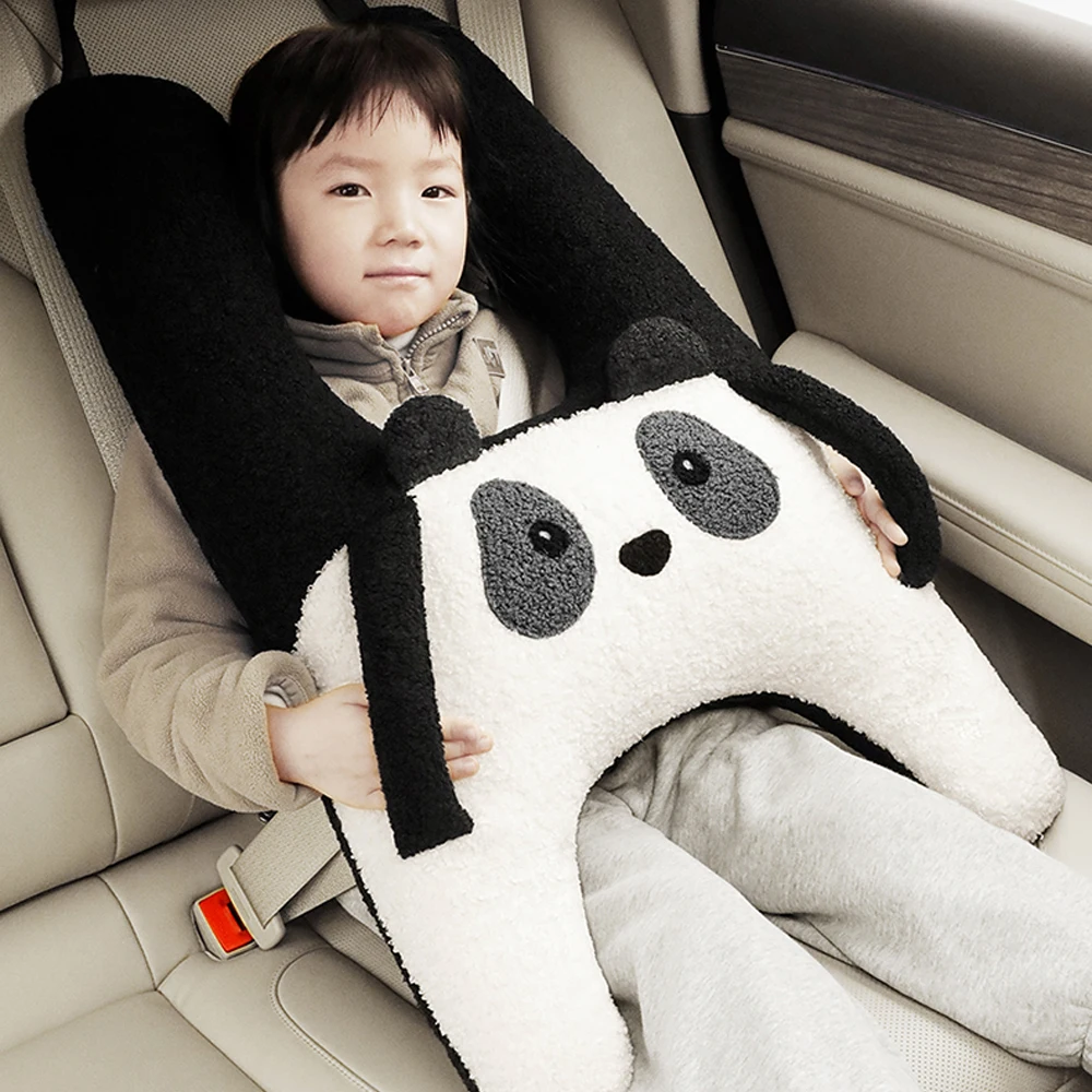 Children Sleep Headrest Pillow Nap Shoulder Belt Cushion Neck Cover Set Travel Accessories For Car Train Airplane Pillows