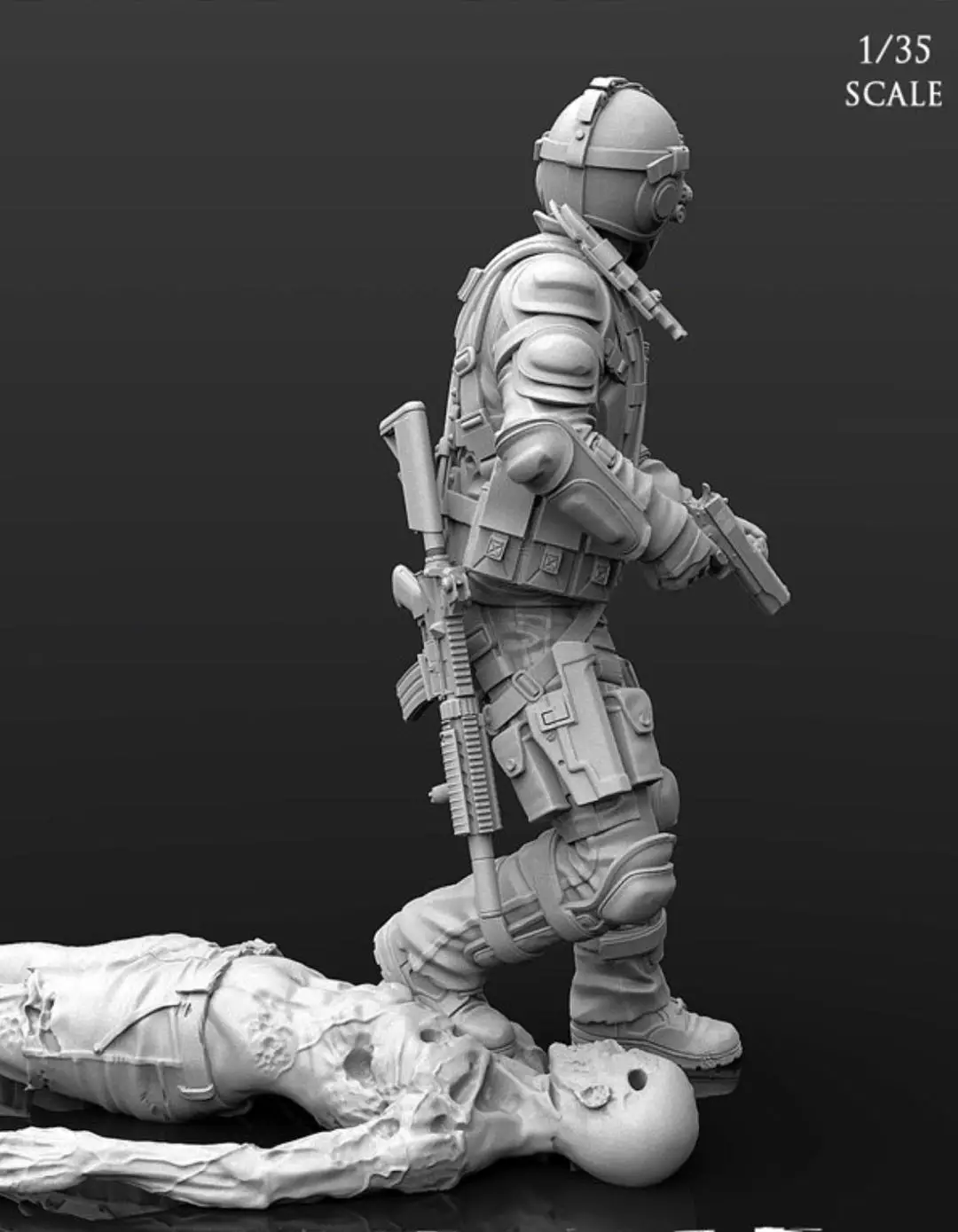 1/35  Resin Model Figure GK， Unassembled and unpainted kit