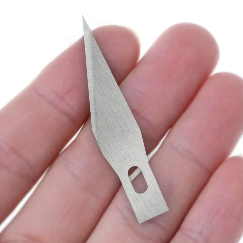 100/50pcs Knife DIY Wood Carving Fruit Food Scalpel Craft Sculpture Cutting Tool Metal Engraving Blades Knifes Wood Carving Disc