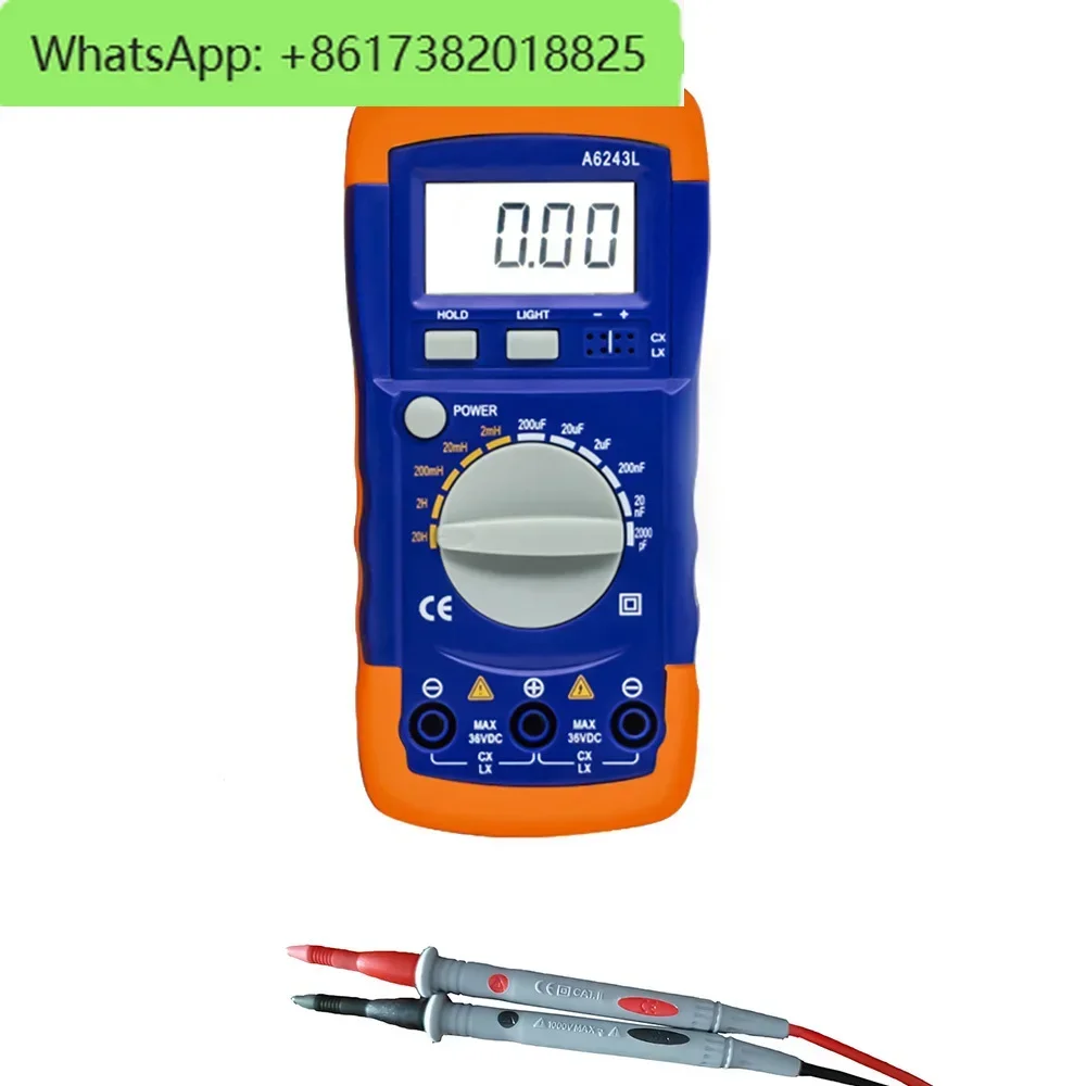 High-Precision A6243L 3 1/2 Capacitor Inductor LC Meter 2nF-200uF & 2mH-20H Compatible Tester Digital Multimeter