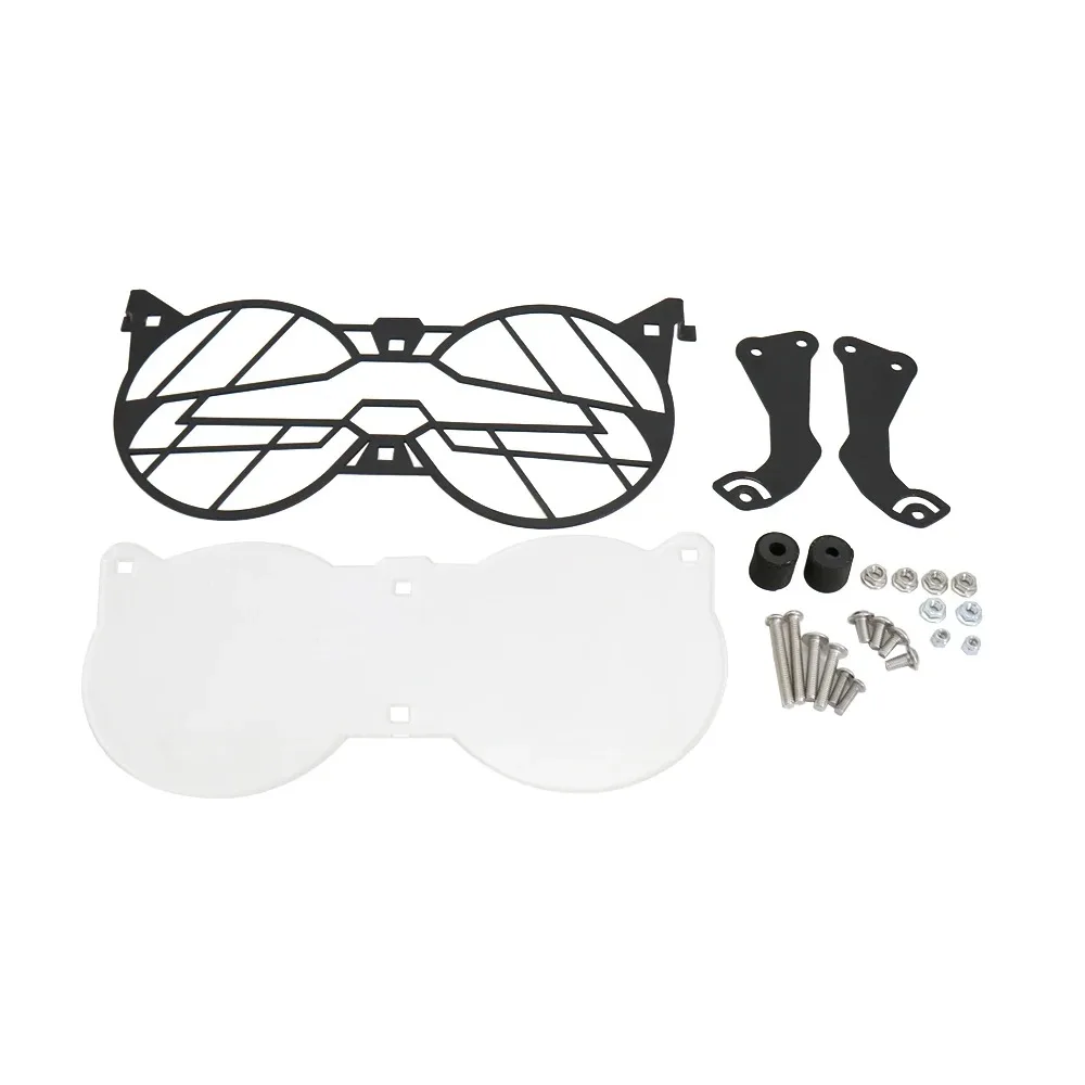 For Moto Guzzi V85 TT V85TT Folding Headlight Guard Protector Grill with Acrylic Glass Lens Motorcycle Accessories