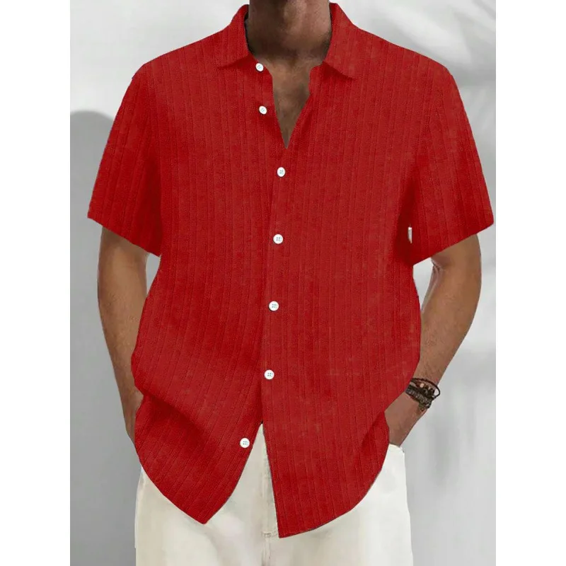 

Men's Business Stripe Color Block Shirt Cool Sensation Shirt No Brand Registered Trademark Available in Spring 2026