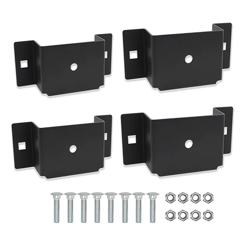 

ABPR-For 2'' X 4'' Lumber, Utility Trailer Pocket For Trailers Heavy Duty Steel Powder-Coated Trucks Trailer Bracket
