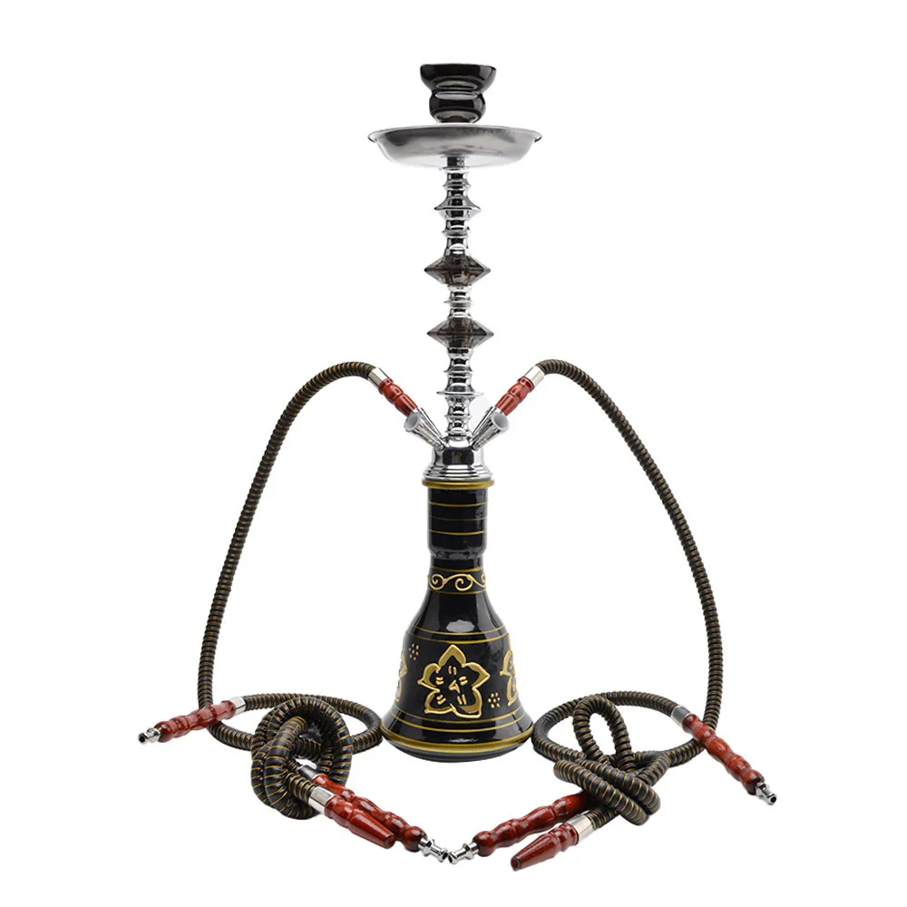 

Double pipe three or four pipe hookah full set of glass hookah acrylic pipe KTV bar cigarette gun