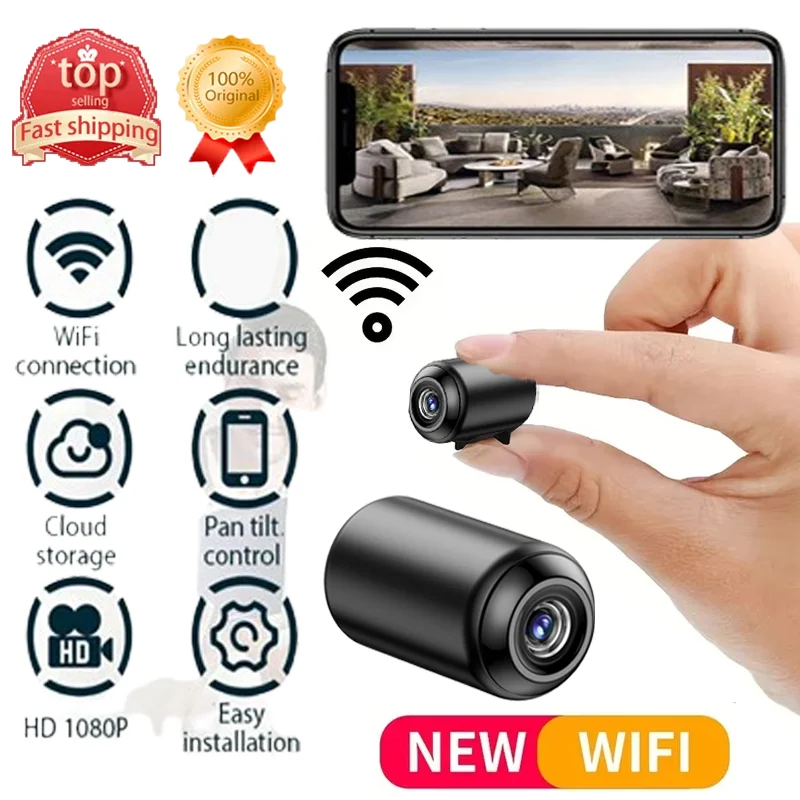 Mini WiFi Camera Remote Monitor Motion Detection 1080P HD Security Wireless Surveillance Night Vision Portable Camcorder 2025