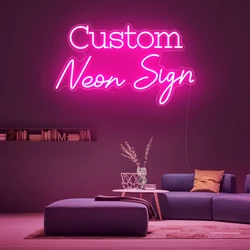 Custom Neon Signs Led Light Sign DIY Letters Extra Large Led Neon Wall Sign XL for Wedding Birthday Party Bar Drop Shopping