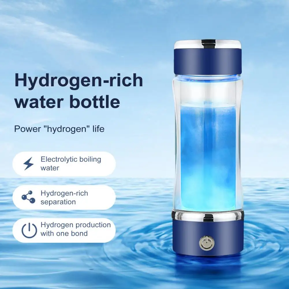 

Food-grade Glass Water Bottle Hydrogen-rich Water Cup Portable Hydrogen Water Bottle Generator for Office Travel Improve Minutes