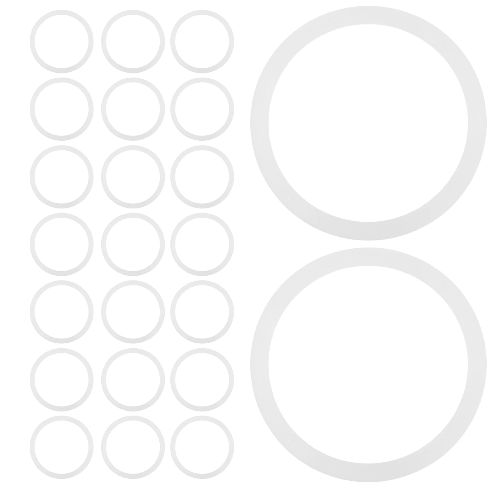 24Pcs Silicone Jar Gaskets Replacement 70Mm Reusable Seal Rings for Mason Jars Airtight Food Preservation Freezing Microwave