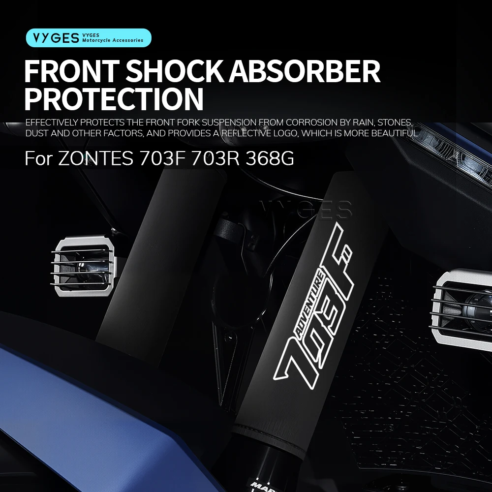

For ZONTES 703F 703R 368G Motorcycle Accessories Fork Protection Cover Shock Absorber Dust Protector