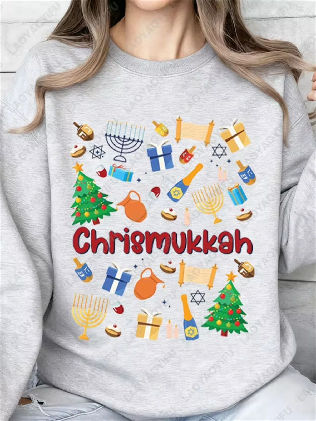 

Толстовка «Счастливая Христика», пуловеры «Счастливая Ханука», еврейские праздничные толстовки с капюшоном «Менора», религиозная африканская праздничная толстовка с рисунком