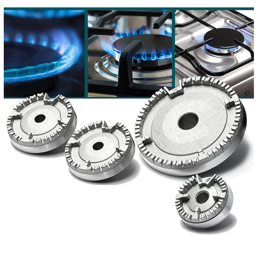 Gas Stove Burner Lid Set Materials Ensures Durability And Performance Uniform Heat Distribution Easy To Clean After Cooking