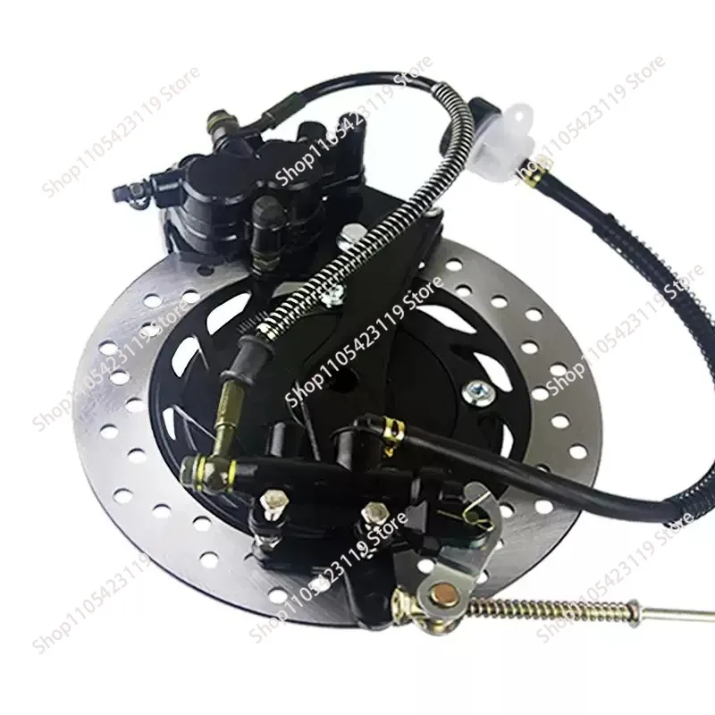 Straddle motorcycle drum brake modified rear disc brake kit, brake disc caliper accessories universal assembly