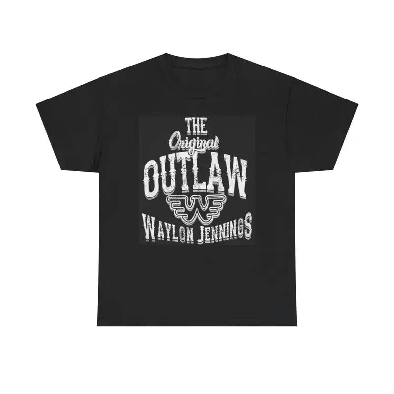 The Outlaw Waylon Jennings T Shirt Vintage Country Heavy Cotton