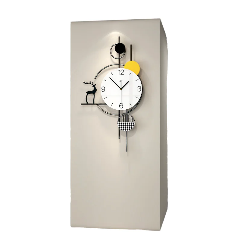 Modern Simple Art Silent Wall Clock 12-inch Creative Decoration Wall Clock