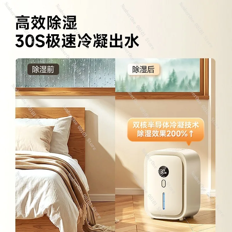 Home Air Dehumidifier, Bedroom and Small Dormitory Moisture Removal, Drying and Humidification, Compact Room Dehumidifier South