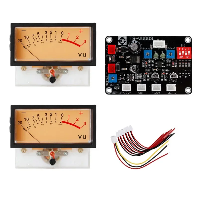 High Precision TN-73 dB Meter Power Amplifier Head Mixer VU Level Meter with Backlight