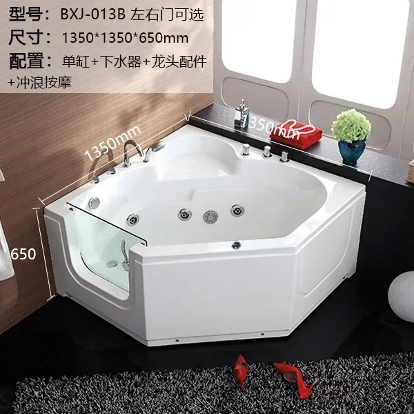 

MLAWalk-in пожилой ванной Доступная сидячая боковая дверь с пузырьками Jacuzzi