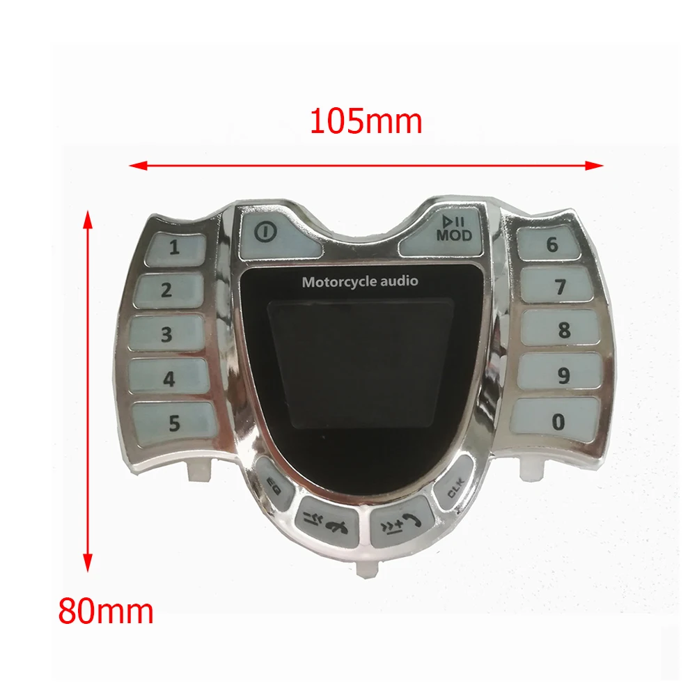 HY-008 Motorfiets Bluetooth-Compatibel Luidspreker Audiosysteem Met Mic Tf Aux Fm Radio Usb