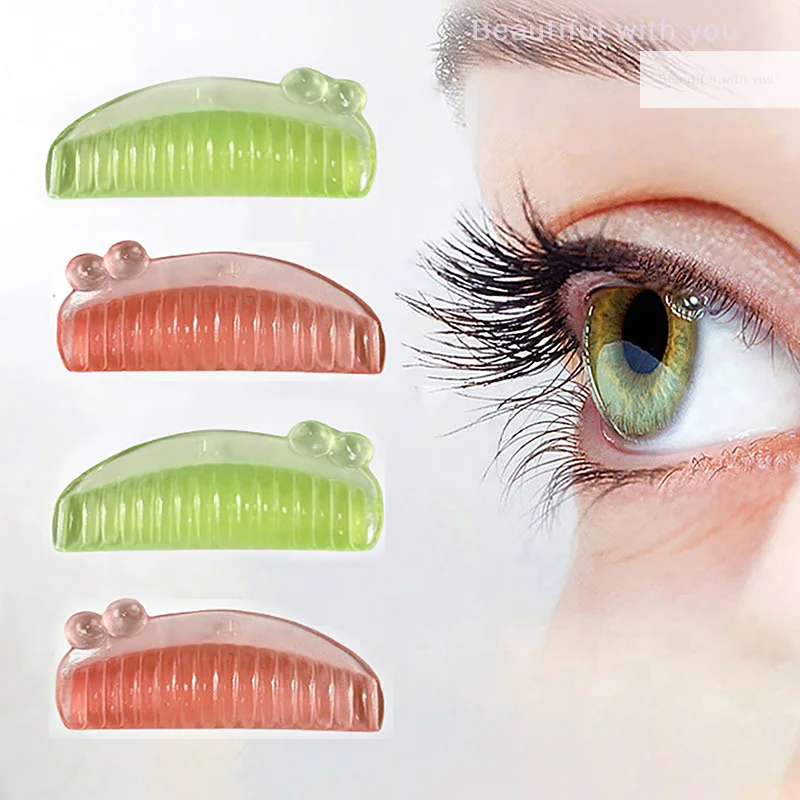 

4 Pair Curl Silicone Reusable Eyelash Perm Rod Lash Lift Pad Lifting 3D Eyelash Curler Accessories Makeup Tools